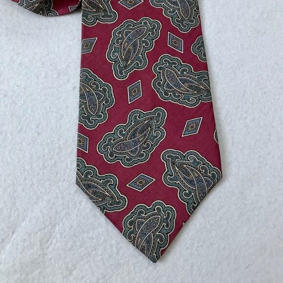 Barrister Wallachs Vintage 100% Silk Tie - Picture 3 of 7